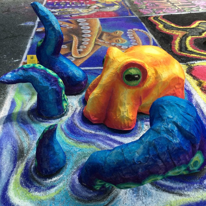 3d chalk art