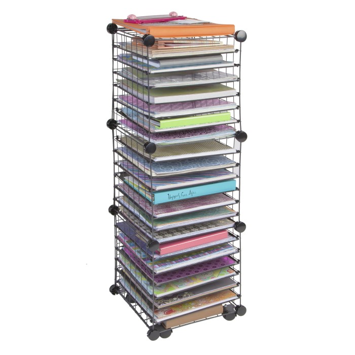 scrapbook paper organizer