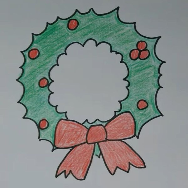 christmas reef drawing