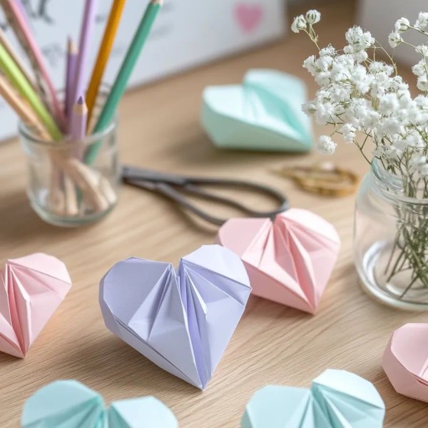 how to make a heart with a sticky note