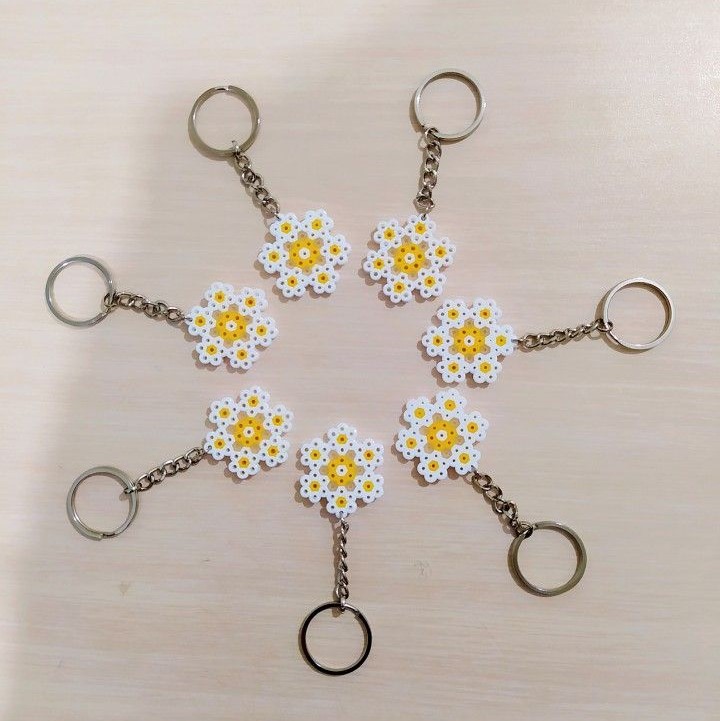 perler bead keychain