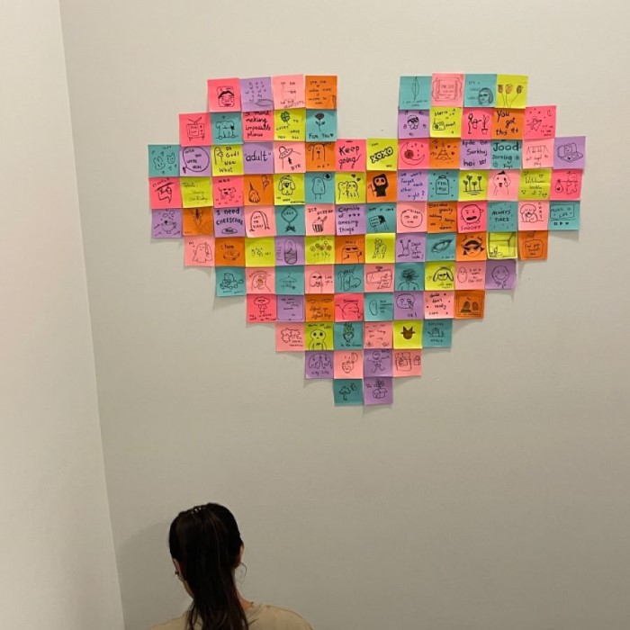 sticky note art