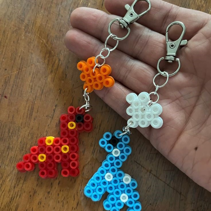 perler bead keychain