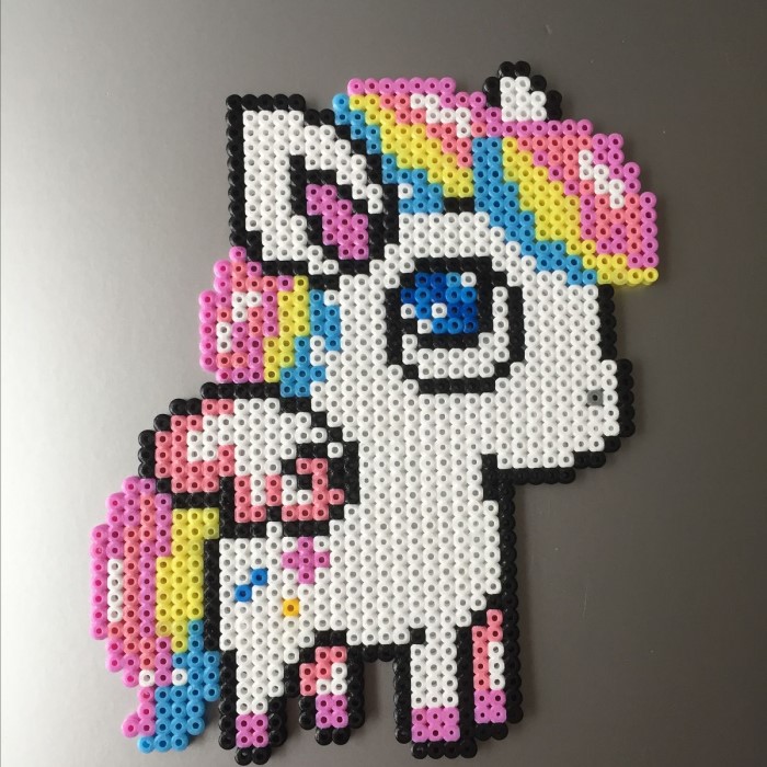 unicorn perler bead pattern