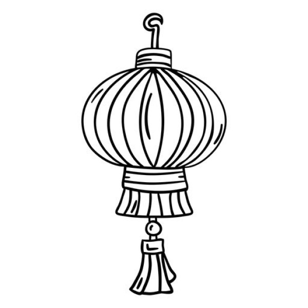 chinese lantern drawing