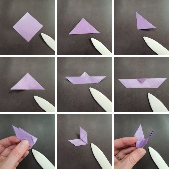 step by step sticky note origami