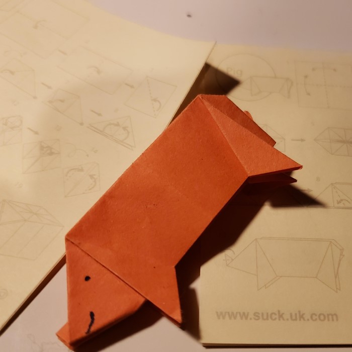 step by step sticky note origami