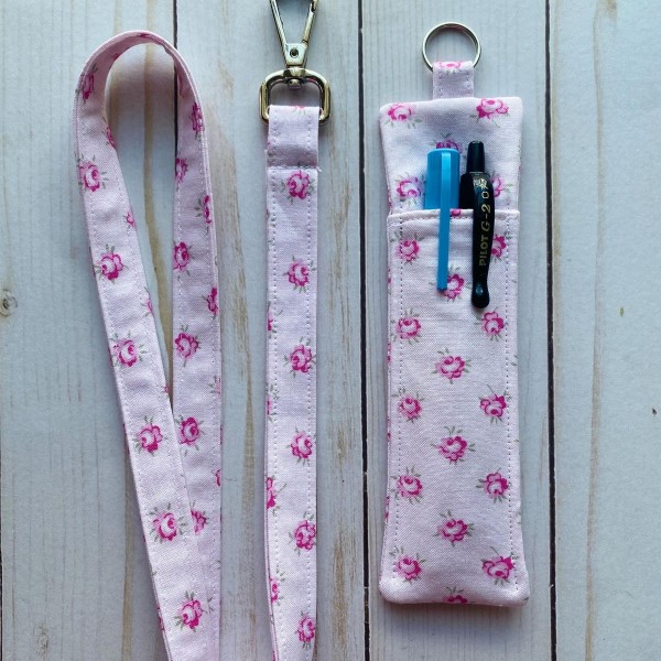 pen holder for lanyard