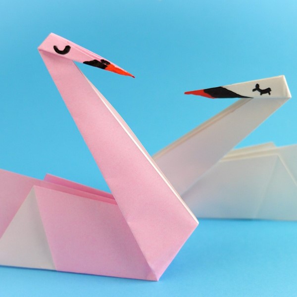 how to make an origami swan