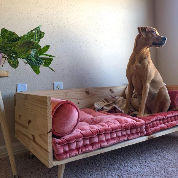 how to make a dog bed with sides