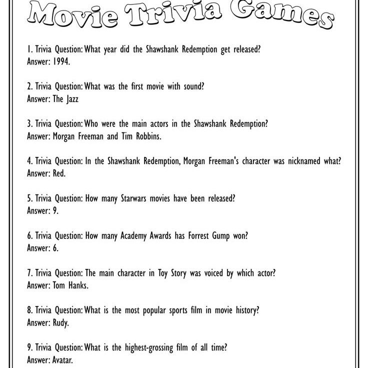 6th grade trivia questions with answers
