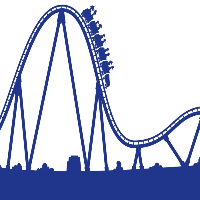 simple roller coaster drawing
