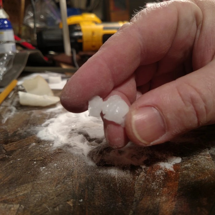 super glue and baking soda