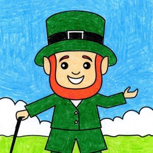 how to draw a leprechaun