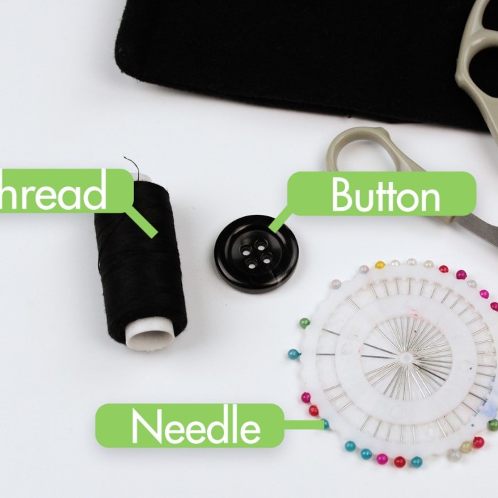 how to sew a button