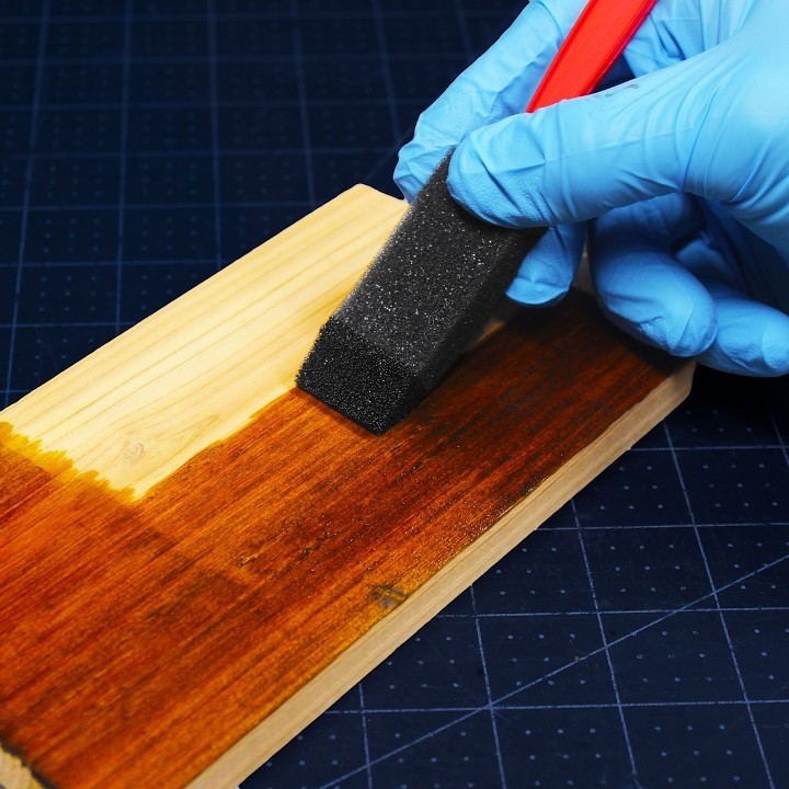 how to stain wood
