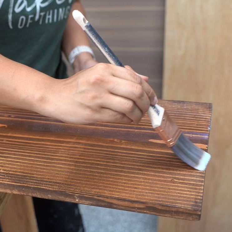 how to stain wood